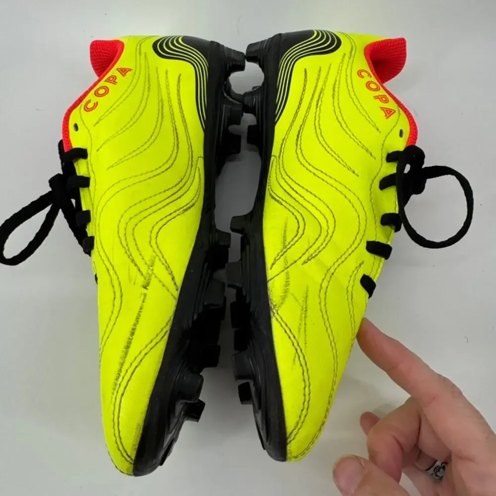 Adidas Copa Sense.4 FG Soccer Cleats Solar Yellow Black Women's US 5 GZ1375